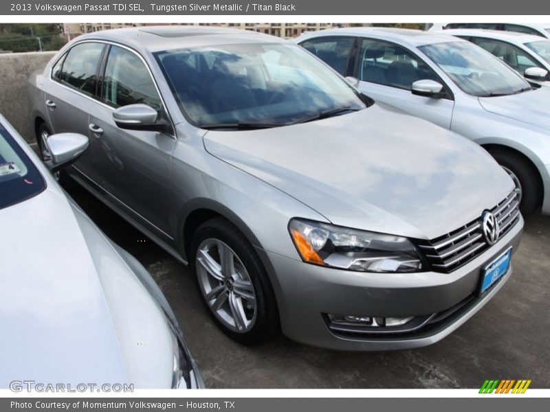 Tungsten Silver Metallic / Titan Black 2013 Volkswagen Passat TDI SEL