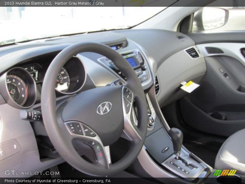 Harbor Gray Metallic / Gray 2013 Hyundai Elantra GLS