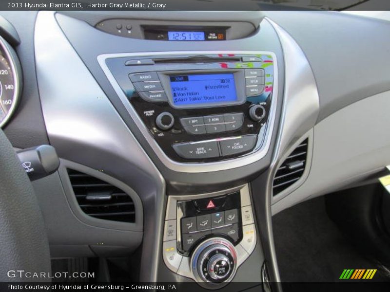 Harbor Gray Metallic / Gray 2013 Hyundai Elantra GLS
