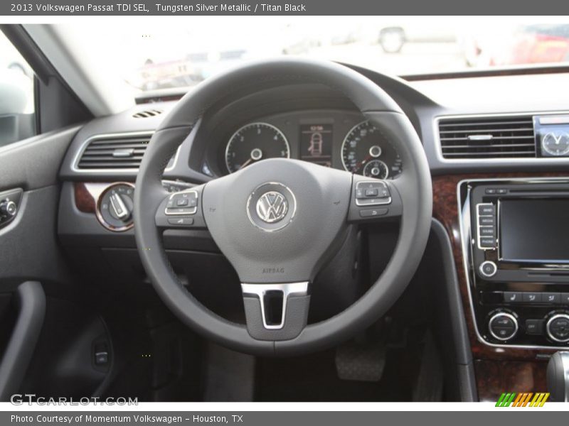 Tungsten Silver Metallic / Titan Black 2013 Volkswagen Passat TDI SEL