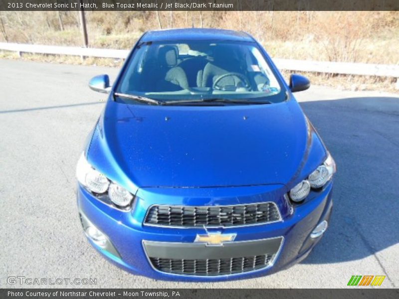 Blue Topaz Metallic / Jet Black/Dark Titanium 2013 Chevrolet Sonic LT Hatch