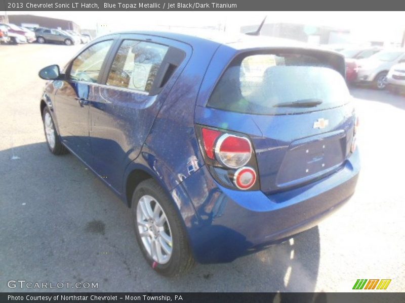 Blue Topaz Metallic / Jet Black/Dark Titanium 2013 Chevrolet Sonic LT Hatch