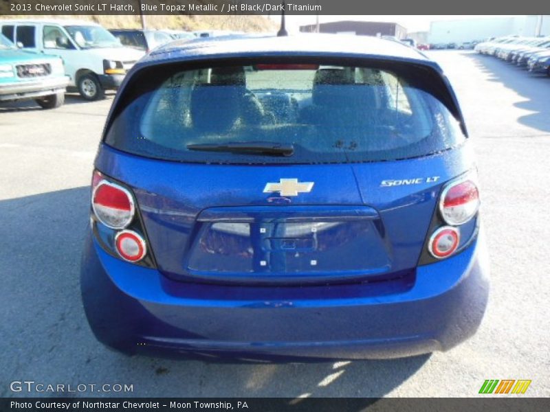 Blue Topaz Metallic / Jet Black/Dark Titanium 2013 Chevrolet Sonic LT Hatch