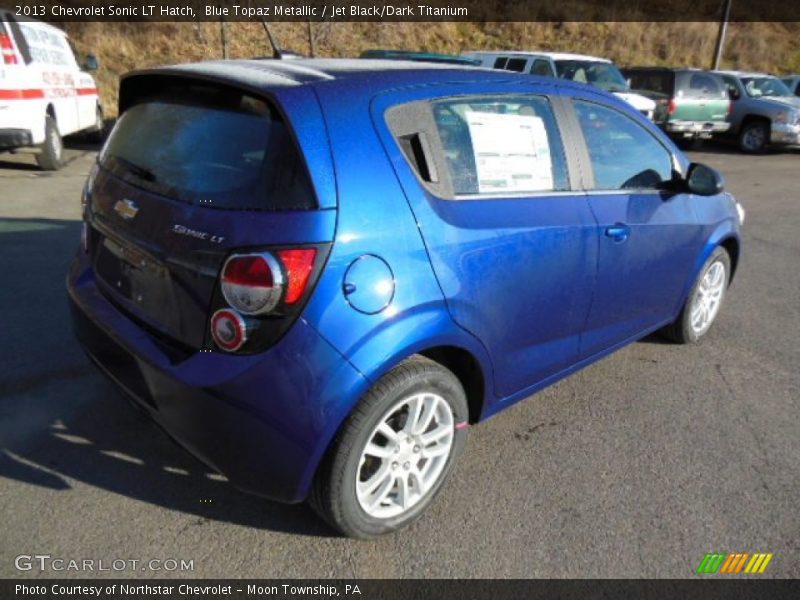 Blue Topaz Metallic / Jet Black/Dark Titanium 2013 Chevrolet Sonic LT Hatch