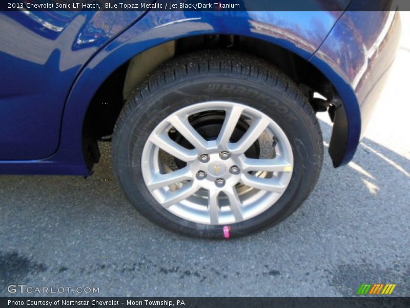 Blue Topaz Metallic / Jet Black/Dark Titanium 2013 Chevrolet Sonic LT Hatch