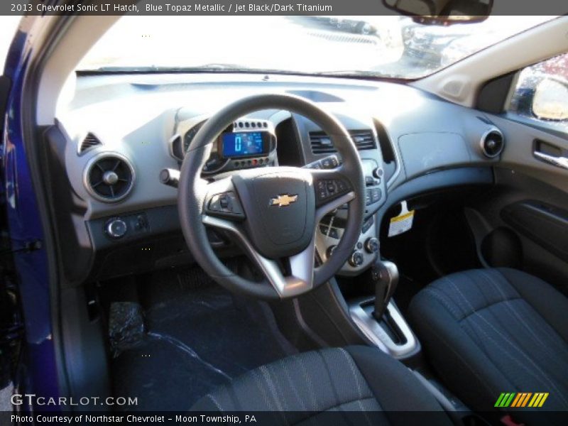 Blue Topaz Metallic / Jet Black/Dark Titanium 2013 Chevrolet Sonic LT Hatch