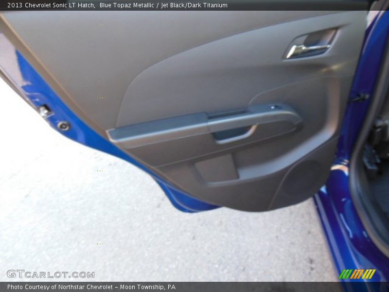 Blue Topaz Metallic / Jet Black/Dark Titanium 2013 Chevrolet Sonic LT Hatch