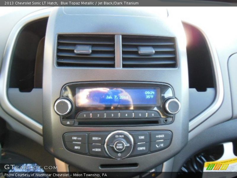 Blue Topaz Metallic / Jet Black/Dark Titanium 2013 Chevrolet Sonic LT Hatch
