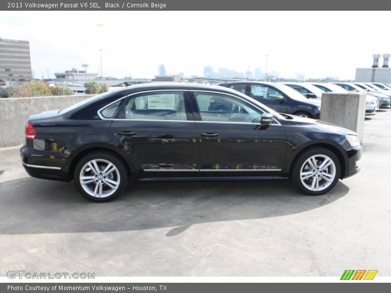 Black / Cornsilk Beige 2013 Volkswagen Passat V6 SEL