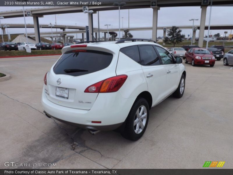 Glacier White Pearl / Beige 2010 Nissan Murano SL AWD