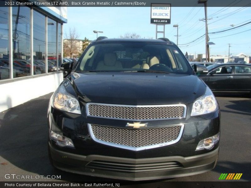 Black Granite Metallic / Cashmere/Ebony 2012 Chevrolet Traverse LTZ AWD