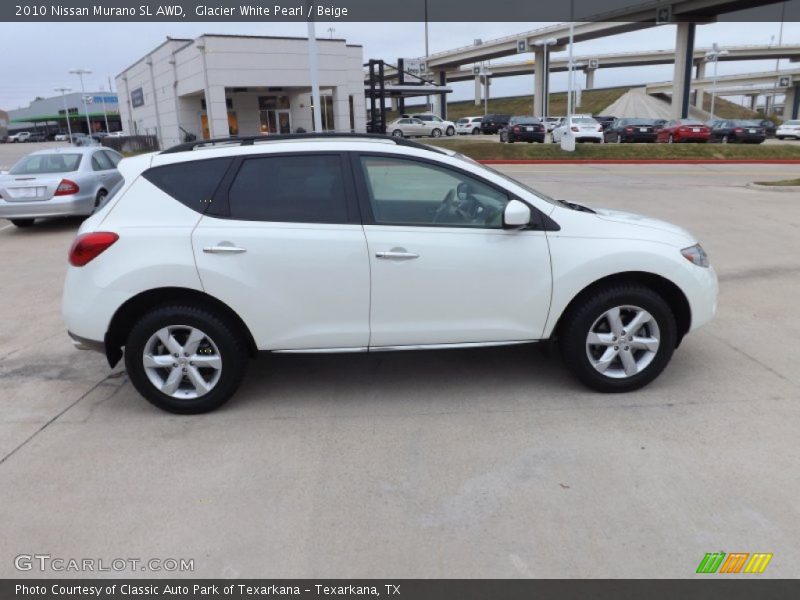 Glacier White Pearl / Beige 2010 Nissan Murano SL AWD