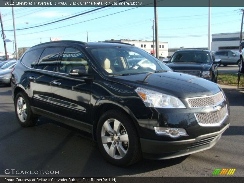 Black Granite Metallic / Cashmere/Ebony 2012 Chevrolet Traverse LTZ AWD
