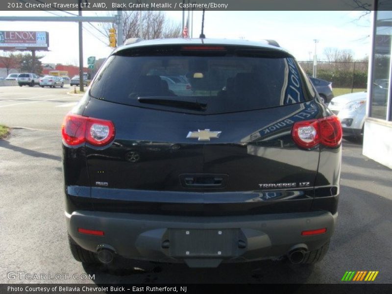 Black Granite Metallic / Cashmere/Ebony 2012 Chevrolet Traverse LTZ AWD
