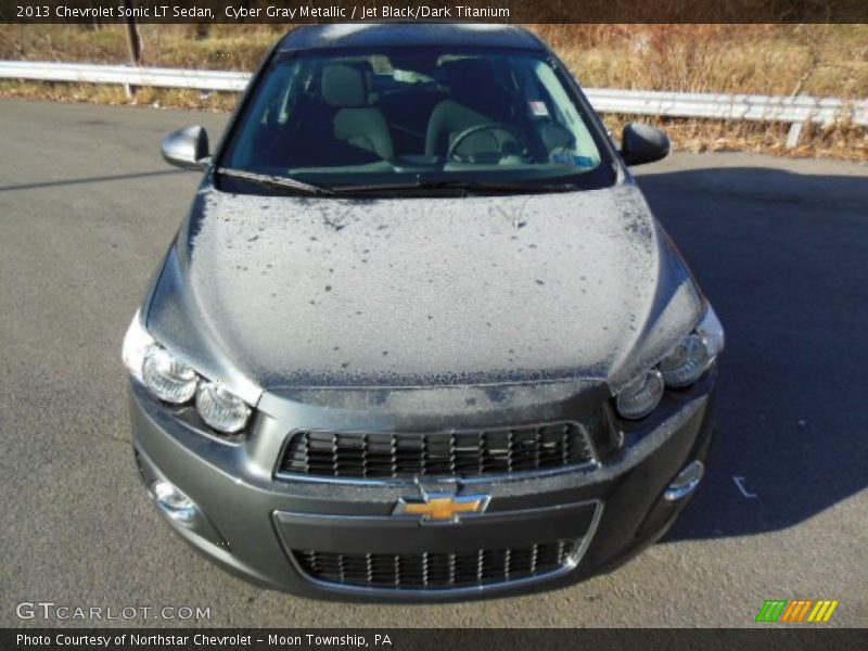 Cyber Gray Metallic / Jet Black/Dark Titanium 2013 Chevrolet Sonic LT Sedan