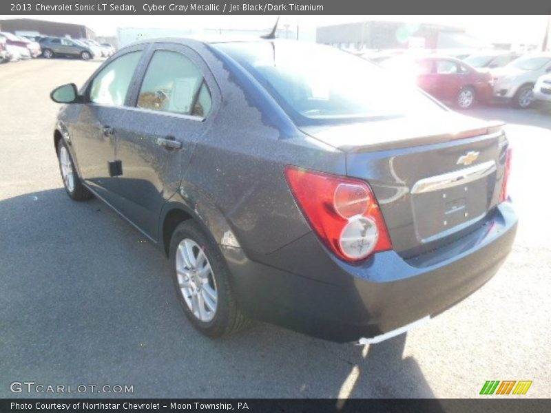 Cyber Gray Metallic / Jet Black/Dark Titanium 2013 Chevrolet Sonic LT Sedan