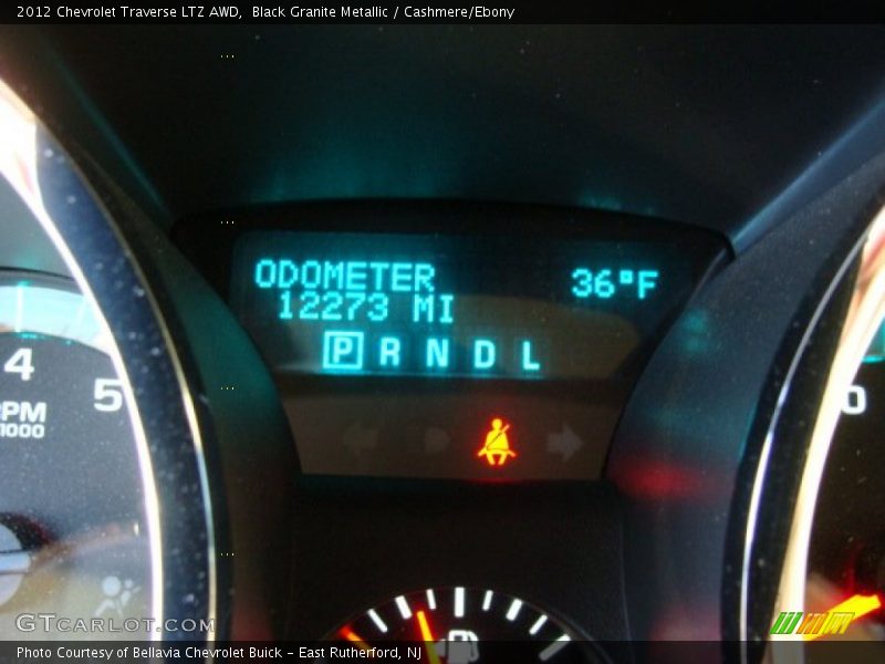 Black Granite Metallic / Cashmere/Ebony 2012 Chevrolet Traverse LTZ AWD