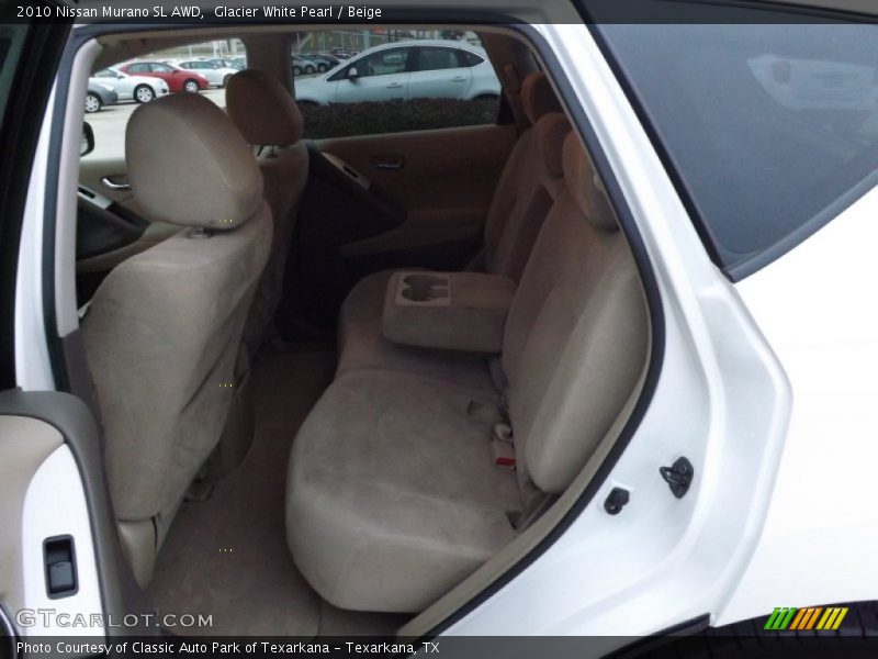 Glacier White Pearl / Beige 2010 Nissan Murano SL AWD