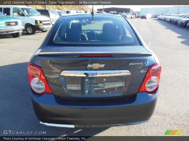 Cyber Gray Metallic / Jet Black/Dark Titanium 2013 Chevrolet Sonic LT Sedan