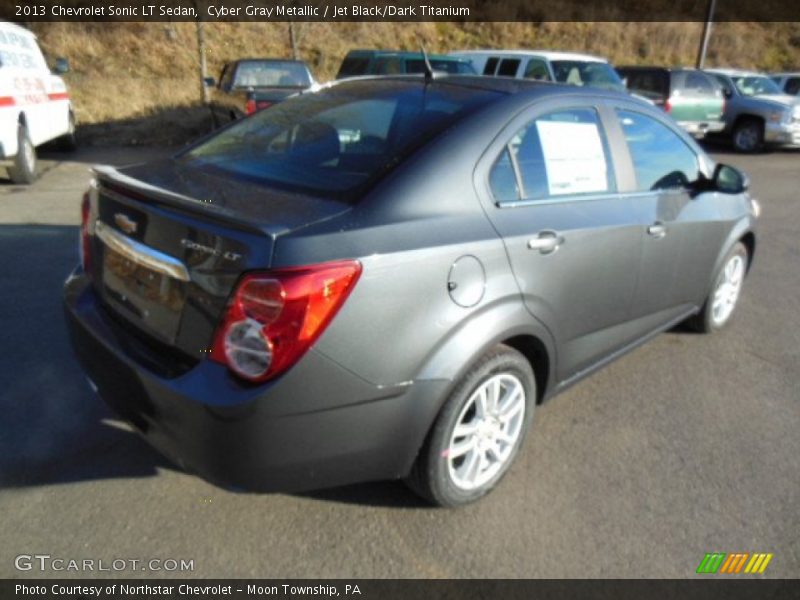 Cyber Gray Metallic / Jet Black/Dark Titanium 2013 Chevrolet Sonic LT Sedan