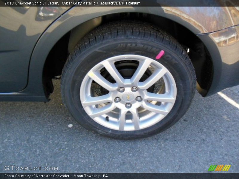 Cyber Gray Metallic / Jet Black/Dark Titanium 2013 Chevrolet Sonic LT Sedan