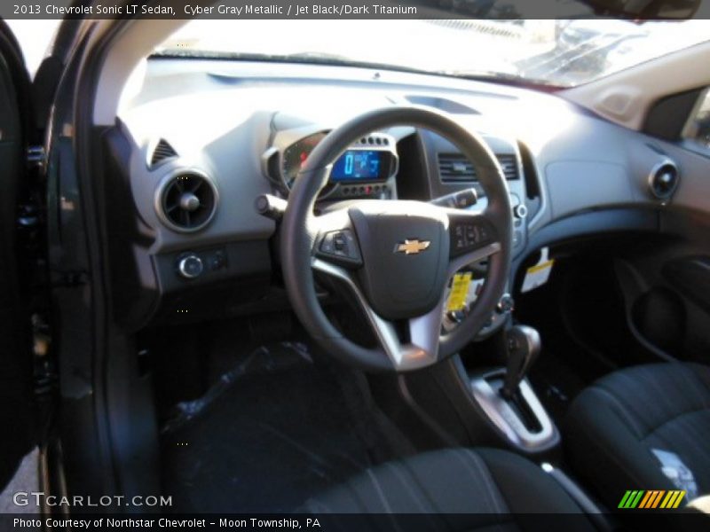 Cyber Gray Metallic / Jet Black/Dark Titanium 2013 Chevrolet Sonic LT Sedan