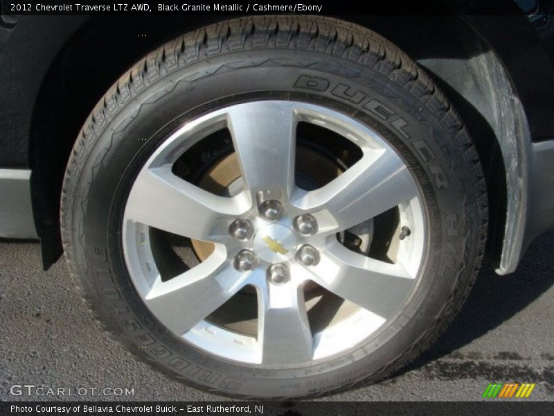 Black Granite Metallic / Cashmere/Ebony 2012 Chevrolet Traverse LTZ AWD