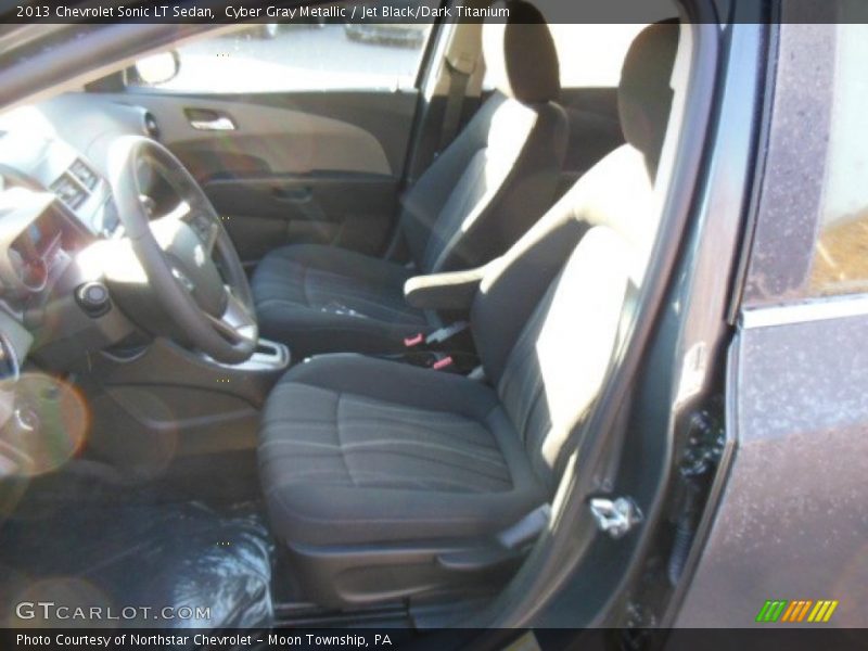 Cyber Gray Metallic / Jet Black/Dark Titanium 2013 Chevrolet Sonic LT Sedan