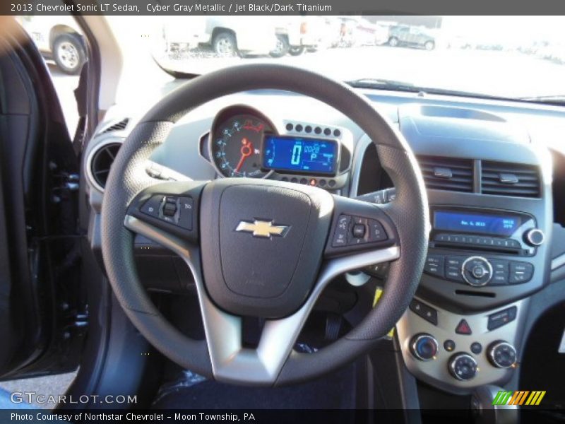 Cyber Gray Metallic / Jet Black/Dark Titanium 2013 Chevrolet Sonic LT Sedan