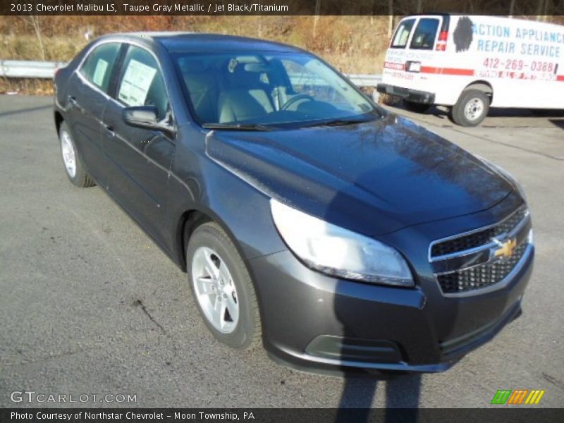 Taupe Gray Metallic / Jet Black/Titanium 2013 Chevrolet Malibu LS