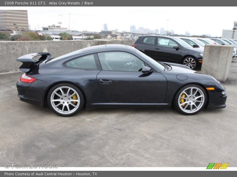 Atlas Grey Metallic / Black 2008 Porsche 911 GT3