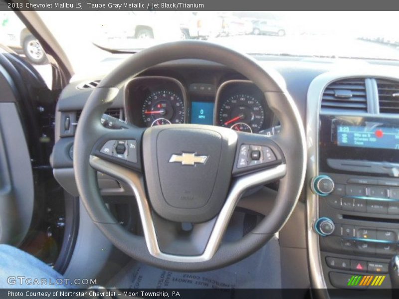 Taupe Gray Metallic / Jet Black/Titanium 2013 Chevrolet Malibu LS