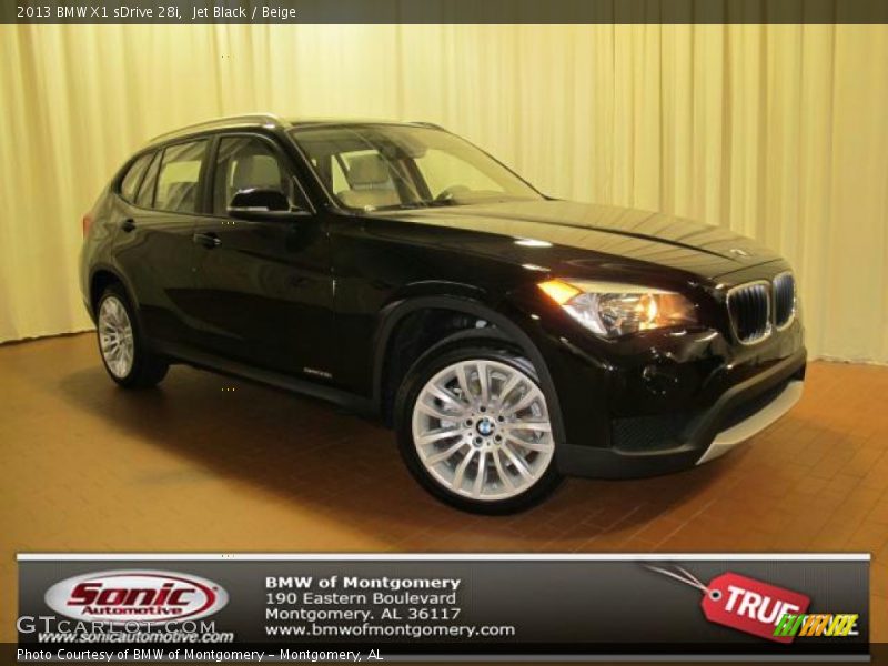 Jet Black / Beige 2013 BMW X1 sDrive 28i