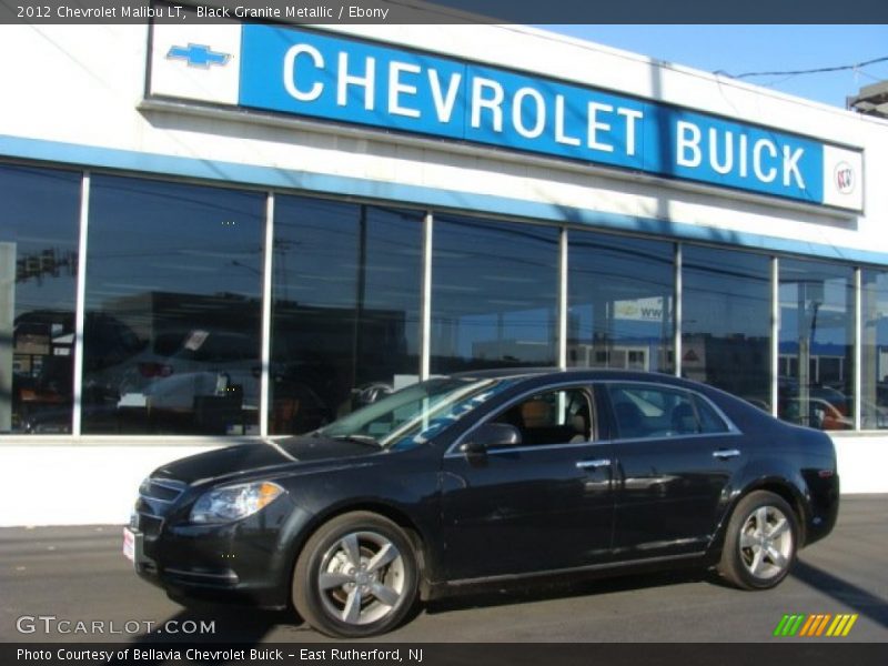 Black Granite Metallic / Ebony 2012 Chevrolet Malibu LT