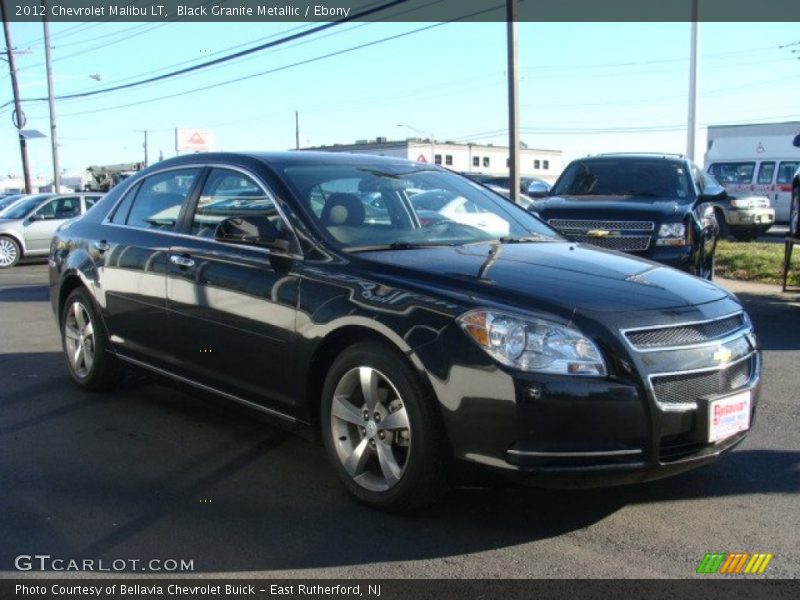 Black Granite Metallic / Ebony 2012 Chevrolet Malibu LT