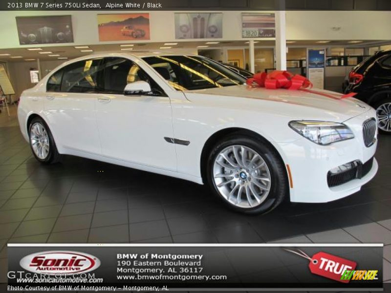 Alpine White / Black 2013 BMW 7 Series 750Li Sedan