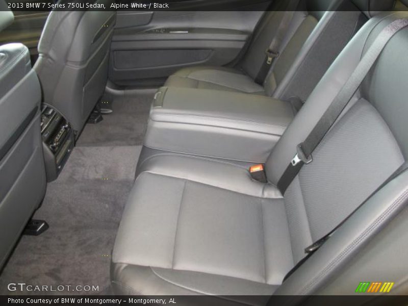 Rear Seat of 2013 7 Series 750Li Sedan