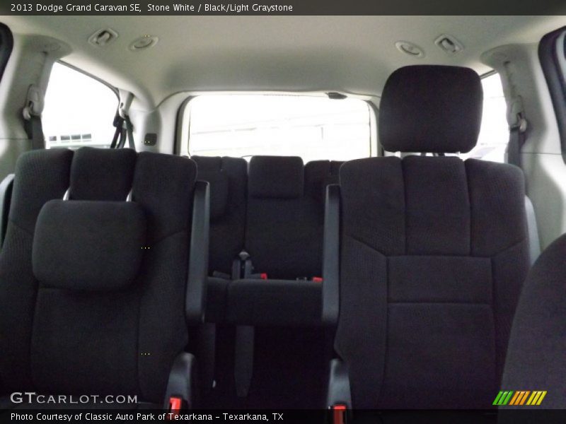 Stone White / Black/Light Graystone 2013 Dodge Grand Caravan SE