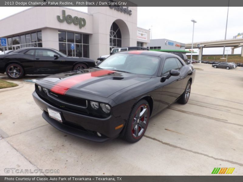 Pitch Black / Dark Slate Gray 2013 Dodge Challenger Rallye Redline
