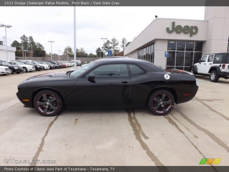 Pitch Black / Dark Slate Gray 2013 Dodge Challenger Rallye Redline