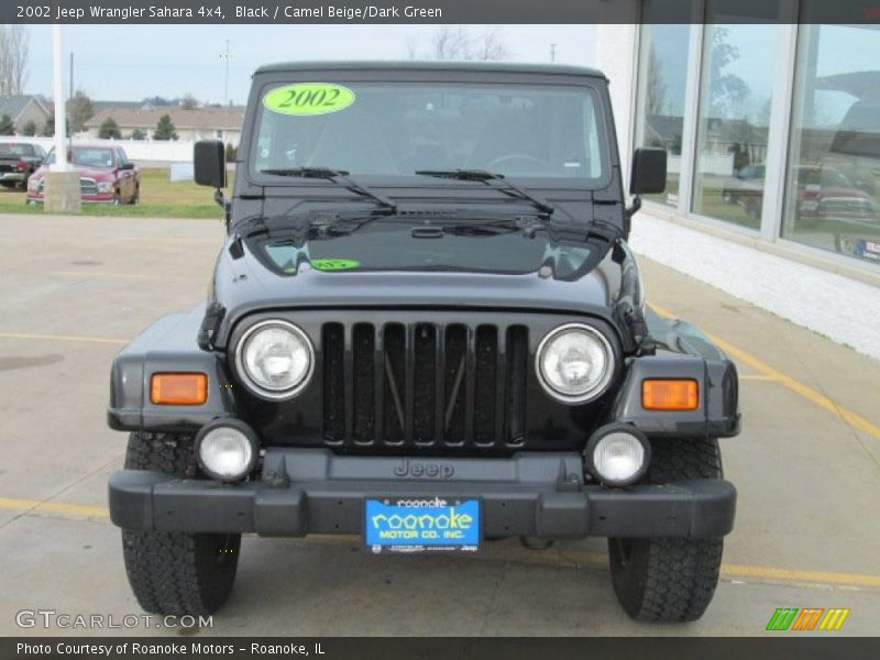 Black / Camel Beige/Dark Green 2002 Jeep Wrangler Sahara 4x4
