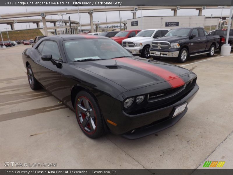 Pitch Black / Dark Slate Gray 2013 Dodge Challenger Rallye Redline