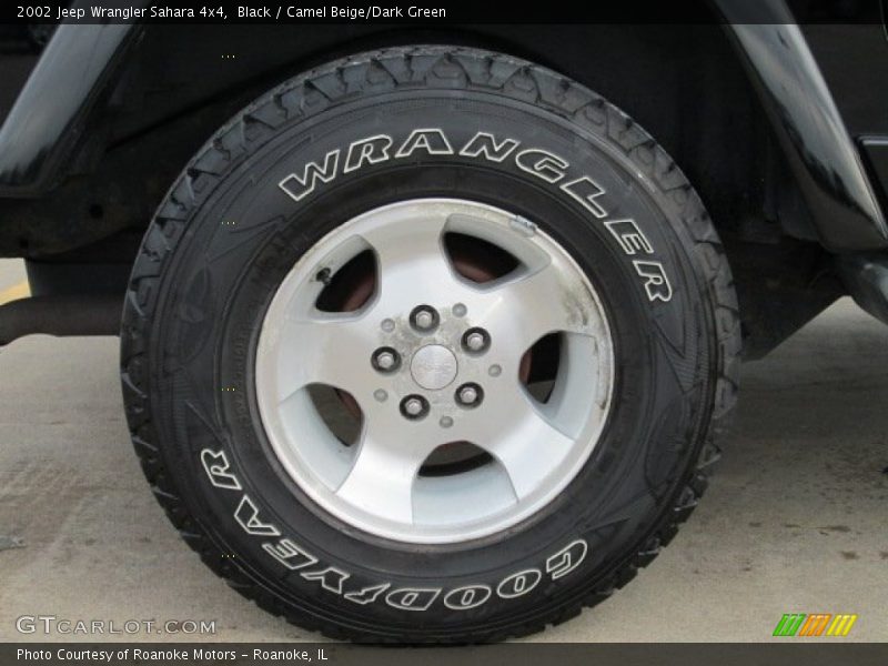 Black / Camel Beige/Dark Green 2002 Jeep Wrangler Sahara 4x4