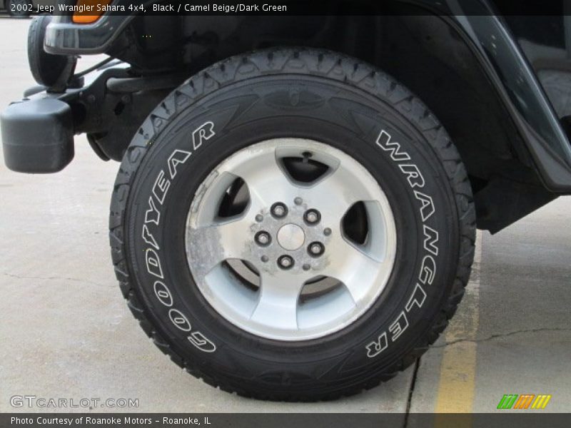 Black / Camel Beige/Dark Green 2002 Jeep Wrangler Sahara 4x4