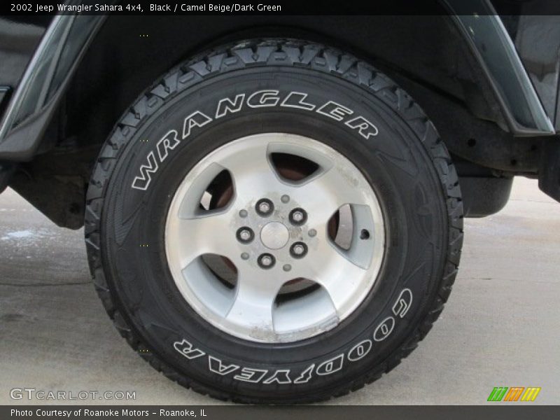 Black / Camel Beige/Dark Green 2002 Jeep Wrangler Sahara 4x4