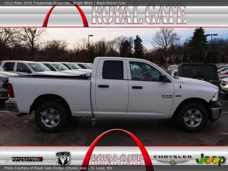 Bright White / Black/Diesel Gray 2013 Ram 1500 Tradesman Quad Cab