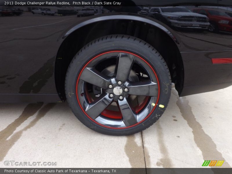 Pitch Black / Dark Slate Gray 2013 Dodge Challenger Rallye Redline