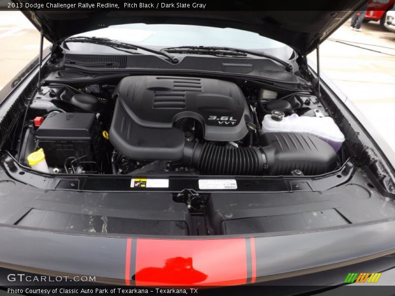 Pitch Black / Dark Slate Gray 2013 Dodge Challenger Rallye Redline