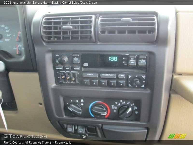 Black / Camel Beige/Dark Green 2002 Jeep Wrangler Sahara 4x4