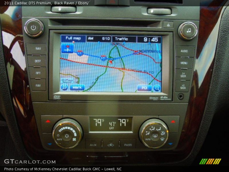 Navigation of 2011 DTS Premium